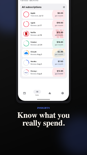 SubTrack: Subscription Tracker Screenshot 3