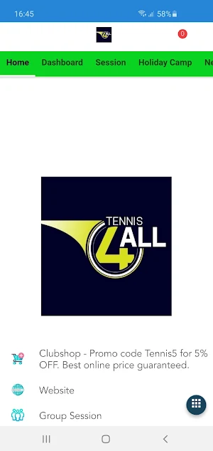 Tennis 4 All Screenshot 1