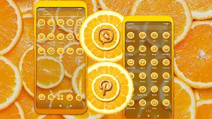 Orange Slice Theme Launcher Screenshot 3
