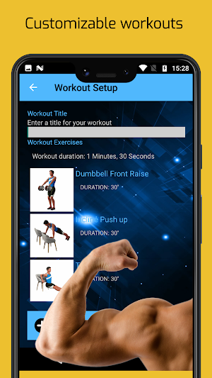Biceps workout at home, easy Screenshot 2