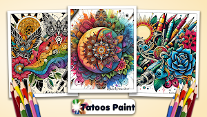 Tattoo Color By Number Games Screenshot 1
