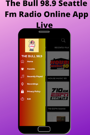The Bull 98.9 Seattle Fm Radio Online App Live Screenshot 2