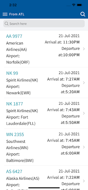 iFlight - Flights Details Screenshot 0