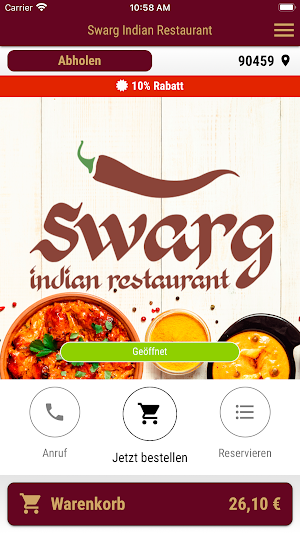Swarg Indian Restaurant Screenshot 0