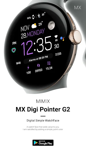 MIMIX MX Pointer G2 Watchface Screenshot 1