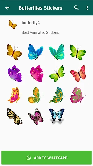 Butterflies Stickers Screenshot 1