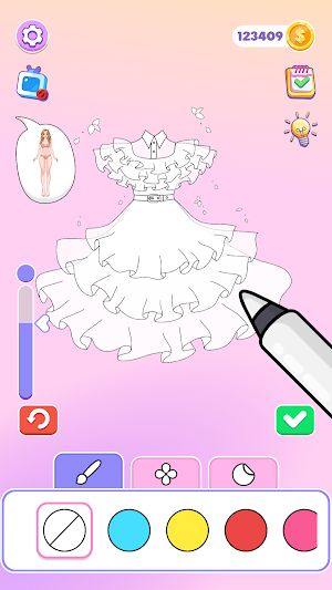 Paper Doll: Crafts Coloring Screenshot 1