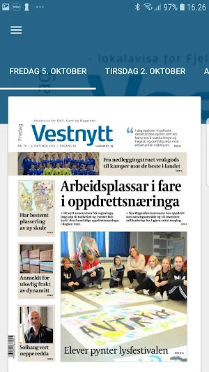 Vestnytt eAvis Screenshot 0