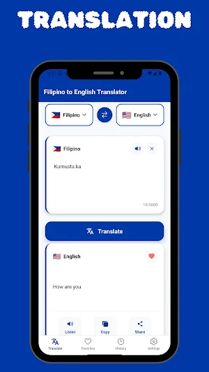 Filipino to English Translator Screenshot 0