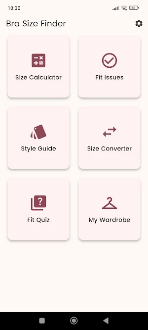 Bra size finder Screenshot 1