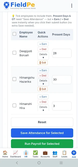 FieldPe: Attendance, Bill &Pay Screenshot 3