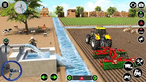 Modern Farming Tractor Game 3D Screenshot 1
