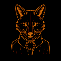 Fox with a Watch Face