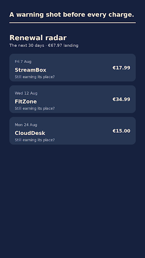 SubSweep: Subscription Auditor Screenshot 1