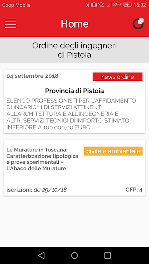 Ordine Ingegneri Pistoia Screenshot 1