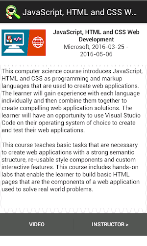 Course Finder Screenshot 2