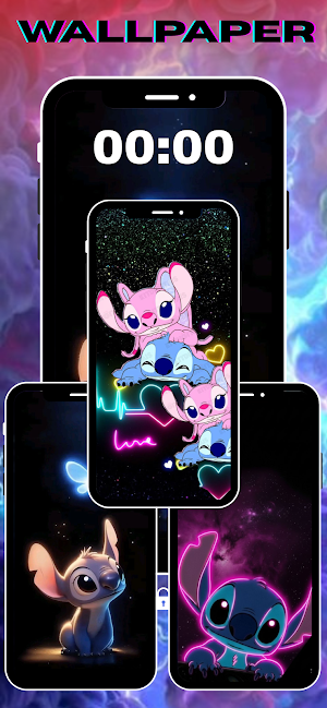 Stitch Cute Lilo Wallpaper Screenshot 0