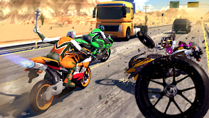Crazy Bike War Stunt Rider, Motorcycle Racing Game Screenshot 1