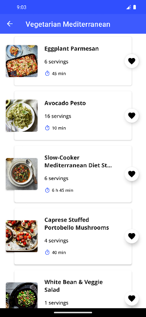 Mediterranean Diet Recipes:VEG Screenshot 1