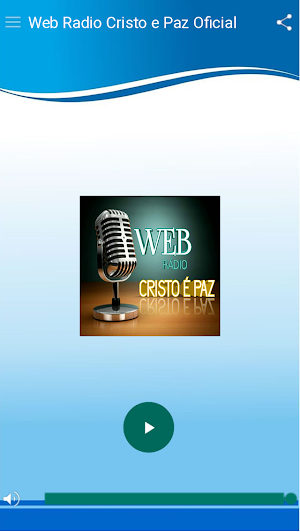 Web Rádio Cristo é Paz Oficial Screenshot 0
