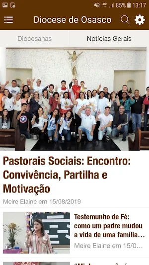 Diocese de Osasco Screenshot 2