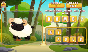 Menyusun Nama Hewan ( Game Skripsi ) Screenshot 3