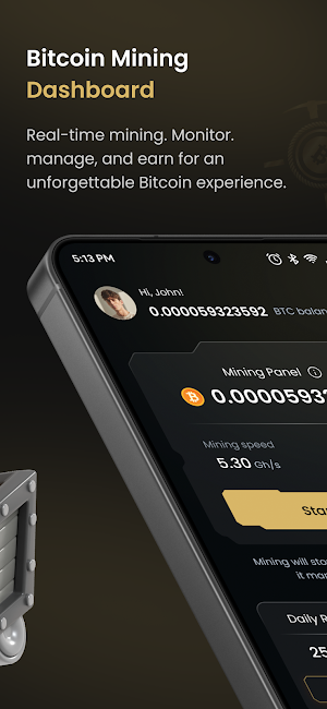 Bitcoin Mining BTC Miner Pro Screenshot 1