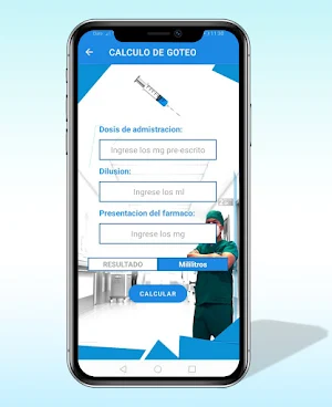 Calculo de goteo Screenshot 0