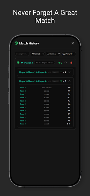 Pickleball Score Tracker Screenshot 2