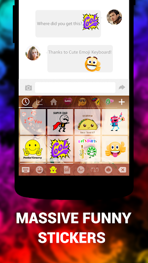 Cute Emoji Keyboard Premium - GIF, Emoticons Screenshot 3