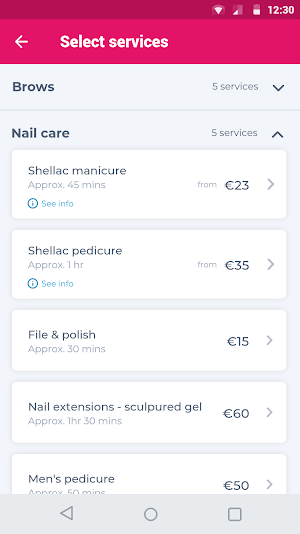 YourSalonApp Screenshot 1