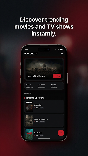WATCHOTT: Movies & TV Shows Screenshot 2