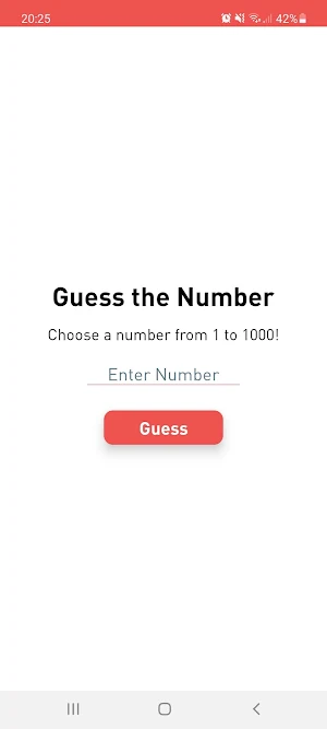 Guess the Number Screenshot 1