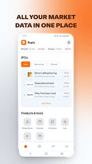 Rupix - IPO & Commodity Data Screenshot 0