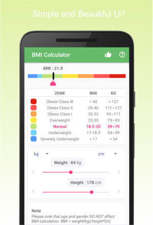 BMI Calculator Screenshot 0