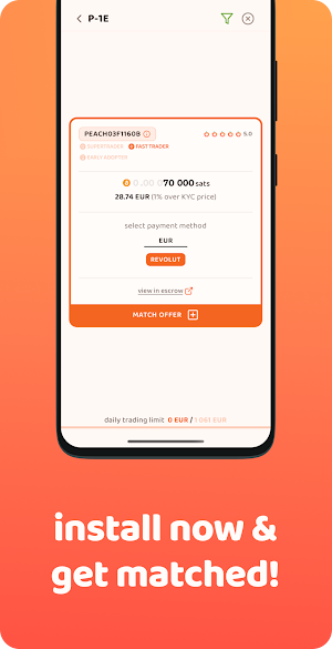 Peach Bitcoin Screenshot 3