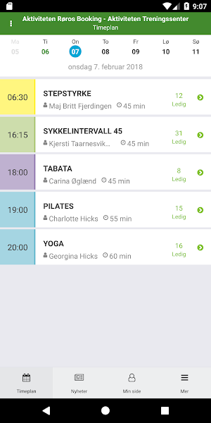 Aktiviteten Røros booking Screenshot 0