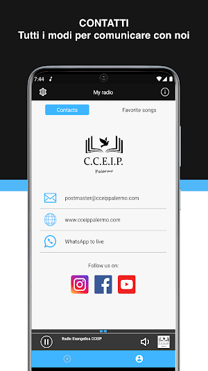 Radio Evangelica CCEIP Screenshot 2