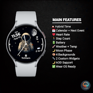 Space Vibes Watch Face Screenshot 1