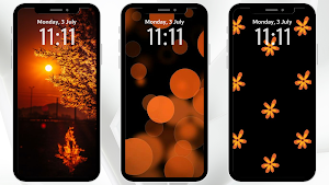 Black And Orange Wallpaper Screenshot 3