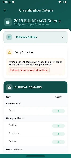 RheumEd Screenshot 1