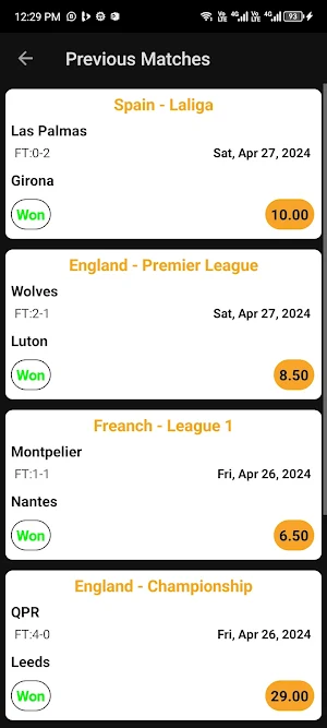 Fixed Matches Correct Score Screenshot 3
