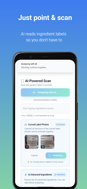 EDScan – Ingredient Scanner Screenshot 1