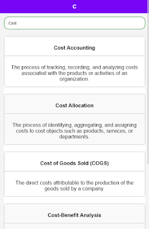 Accounting Dictionary Screenshot 3