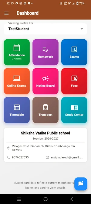 Shiksha Vatika Parent App Screenshot 1