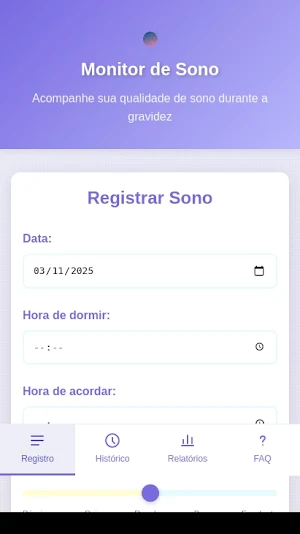 Monitor de Sono Screenshot 0