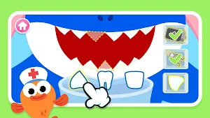 Baby Shark Dentist Play: Game Screenshot 0