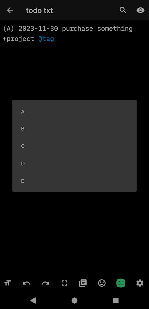 Zettel Notes : Todo.txt Plugin Screenshot 3