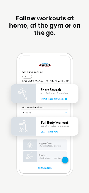 Seriously Strong Training App Screenshot 2