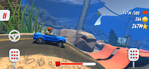 Hill Crawler Wheels:Racetrack Screenshot 3